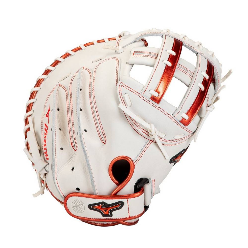 Catchers Mitt Mizuno Softball MVP Prime SE Fastpitch 34" Donna - Bianche/Rosse - 19038-GELZ